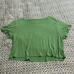 American Eagle Outfitters Green Crop Top